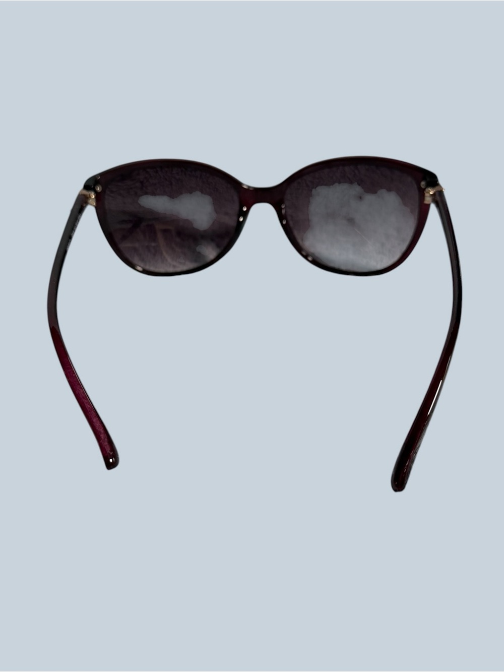 Women's Dark Brown Cat-Eye Sunglasses with Gold Accent - Picture 15 of 15